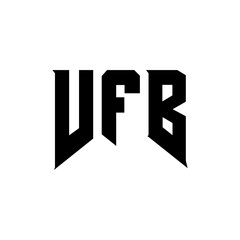 VFB letter logo design for technology company. VFB logo design black and white color combination. VFB logo, VFB vector, VFB design, VFB icon, VFB alphabet. VFB typography logo design.