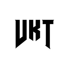 VKT letter logo design for technology company. VKT logo design black and white color combination. VKT logo, VKT vector, VKT design, VKT icon, VKT alphabet. VKT typography logo design.