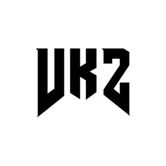 VKZ letter logo design for technology company. VKZ logo design black and white color combination. VKZ logo, VKZ vector, VKZ design, VKZ icon, VKZ alphabet. VKZ typography logo design.