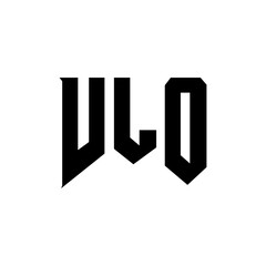 VLO letter logo design for technology company. VLO logo design black and white color combination. VLO logo, VLO vector, VLO design, VLO icon, VLO alphabet. VLO typography logo design.