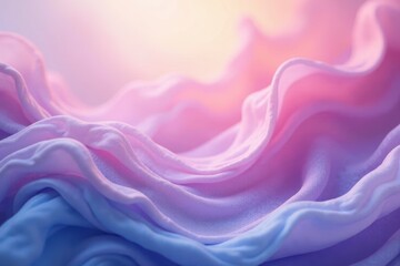 Obraz premium Subtle pastel blend, dreamy hazy focus, flowing hues of pink, purple, and blue , bright, pink, blurred