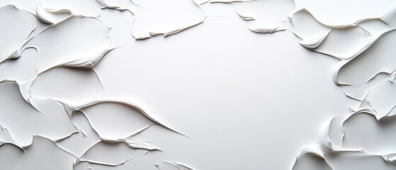 Fototapeta premium The image is a white background with white paint splatters on it