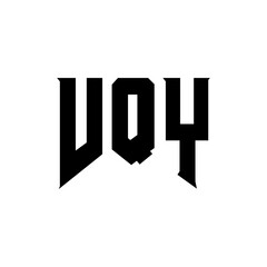 VQY letter logo design for technology company. VQY logo design black and white color combination. VQY logo, VQY vector, VQY design, VQY icon, VQY alphabet. VQY typography logo design.