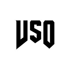 VSO letter logo design for technology company. VSO logo design black and white color combination. VSO logo, VSO vector, VSO design, VSO icon, VSO alphabet. VSO typography logo design.