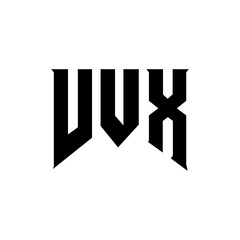 VVX letter logo design for technology company. VVX logo design black and white color combination. VVX logo, VVX vector, VVX design, VVX icon, VVX alphabet. VVX typography logo design.