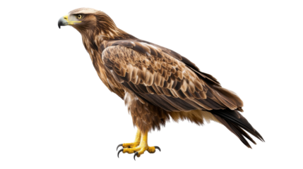 golden eagle isolated on white