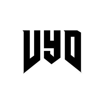 VYD letter logo design for technology company. VYD logo design black and white color combination. VYD logo, VYD vector, VYD design, VYD icon, VYD alphabet. VYD typography logo design.