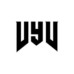 VYV letter logo design for technology company. VYV logo design black and white color combination. VYV logo, VYV vector, VYV design, VYV icon, VYV alphabet. VYV typography logo design.