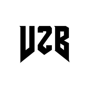 VZB letter logo design for technology company. VZB logo design black and white color combination. VZB logo, VZB vector, VZB design, VZB icon, VZB alphabet. VZB typography logo design.