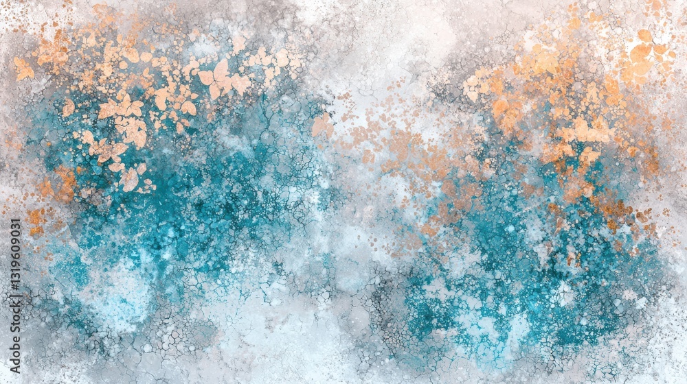 Poster abstract art composition digital gallery mixed media creative space aerial view colorful textures an