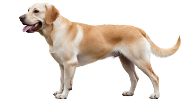 golden retriever isolated on white