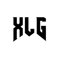 XLG letter logo design for technology company. XLG logo design black and white color combination. XLG logo, XLG vector, XLG design, XLG icon, XLG alphabet. XLG typography logo design.