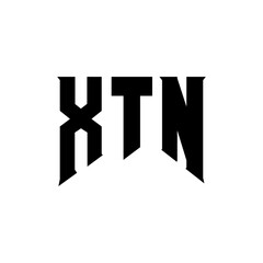 XTN letter logo design for technology company. XTN logo design black and white color combination. XTN logo, XTN vector, XTN design, XTN icon, XTN alphabet. XTN typography logo design.