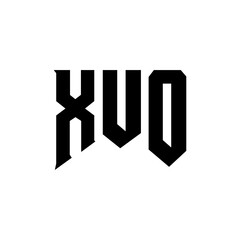 XUO letter logo design for technology company. XUO logo design black and white color combination. XUO logo, XUO vector, XUO design, XUO icon, XUO alphabet. XUO typography logo design.