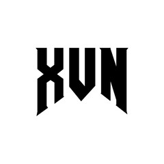 XVN letter logo design for technology company. XVN logo design black and white color combination. XVN logo, XVN vector, XVN design, XVN icon, XVN alphabet. XVN typography logo design.