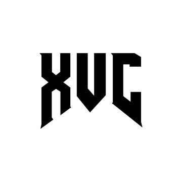 XVC letter logo design for technology company. XVC logo design black and white color combination. XVC logo, XVC vector, XVC design, XVC icon, XVC alphabet. XVC typography logo design.