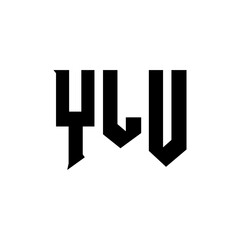 YLU letter logo design for technology company. YLU logo design black and white color combination. YLU logo, YLU vector, YLU design, YLU icon, YLU alphabet. YLU typography logo design.