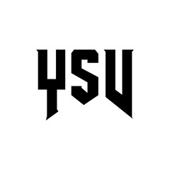 YSV letter logo design for technology company. YSV logo design black and white color combination. YSV logo, YSV vector, YSV design, YSV icon, YSV alphabet. YSV typography logo design.