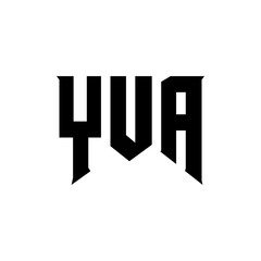YUA letter logo design for technology company. YUA logo design black and white color combination. YUA logo, YUA vector, YUA design, YUA icon, YUA alphabet. YUA typography logo design.