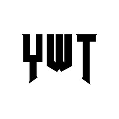 YWT letter logo design for technology company. YWT logo design black and white color combination. YWT logo, YWT vector, YWT design, YWT icon, YWT alphabet. YWT typography logo design.