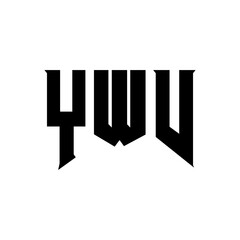 YWV letter logo design for technology company. YWV logo design black and white color combination. YWV logo, YWV vector, YWV design, YWV icon, YWV alphabet. YWV typography logo design.