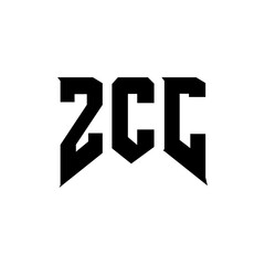 ZCC letter logo design for technology company. ZCC logo design black and white color combination. ZCC logo, ZCC vector, ZCC design, ZCC icon, ZCC alphabet. ZCC typography logo design.