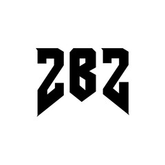 ZBZ letter logo design for technology company. ZBZ logo design black and white color combination. ZBZ logo, ZBZ vector, ZBZ design, ZBZ icon, ZBZ alphabet. ZBZ typography logo design.