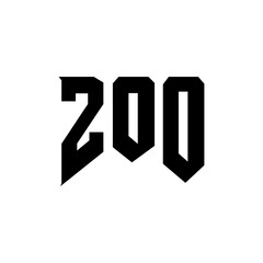 ZOO letter logo design for technology company. ZOO logo design black and white color combination. ZOO logo, ZOO vector, ZOO design, ZOO icon, ZOO alphabet. ZOO typography logo design.