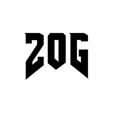 ZOG letter logo design for technology company. ZOG logo design black and white color combination. ZOG logo, ZOG vector, ZOG design, ZOG icon, ZOG alphabet. ZOG typography logo design.