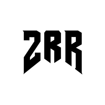 ZRR letter logo design for technology company. ZRR logo design black and white color combination. ZRR logo, ZRR vector, ZRR design, ZRR icon, ZRR alphabet. ZRR typography logo design.