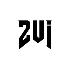 ZUI letter logo design for technology company. ZUI logo design black and white color combination. ZUI logo, ZUI vector, ZUI design, ZUI icon, ZUI alphabet. ZUI typography logo design.