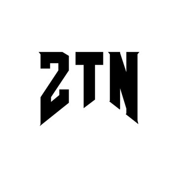 ZTN letter logo design for technology company. ZTN logo design black and white color combination. ZTN logo, ZTN vector, ZTN design, ZTN icon, ZTN alphabet. ZTN typography logo design.