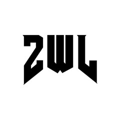 ZWL letter logo design for technology company. ZWL logo design black and white color combination. ZWL logo, ZWL vector, ZWL design, ZWL icon, ZWL alphabet. ZWL typography logo design.