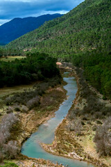 Río Guadalquivir en el parque natural de Cazorla, Segura y Las Villas.