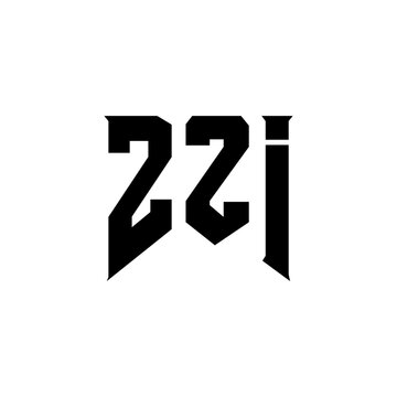 ZZI letter logo design for technology company. ZZI logo design black and white color combination. ZZI logo, ZZI vector, ZZI design, ZZI icon, ZZI alphabet. ZZI typography logo design.