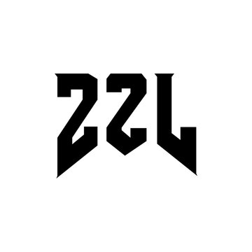 ZZL letter logo design for technology company. ZZL logo design black and white color combination. ZZL logo, ZZL vector, ZZL design, ZZL icon, ZZL alphabet. ZZL typography logo design.