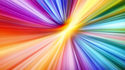 Fototapeta premium An abstract image featuring colorful rays emanating from center