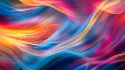 Naklejka premium Abstract flowing lines of vibrant colors create a beautiful design
