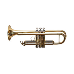 Obraz premium Trumpet Isolated on Transparent Background