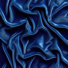 Soft and smooth blue fabric with a rich texture ideal for fashion and home decor projects