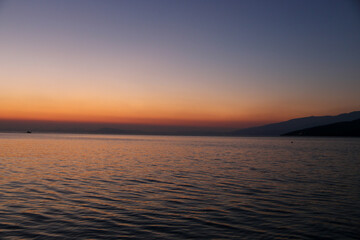 Sunset over the Aegean sea