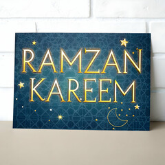 Ramadan kareen vector font islam illustration