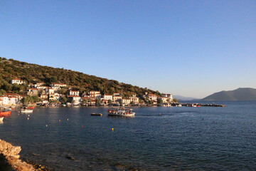 View of Melina town bay