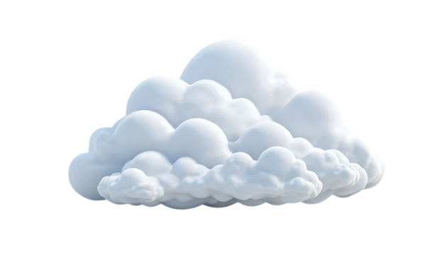 Cloud Computing 3d png 