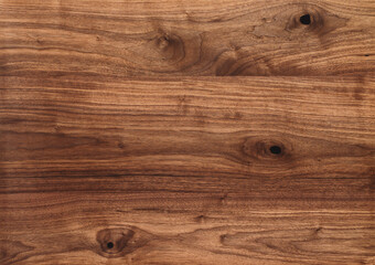 Texture of black walnut surface with oil finish