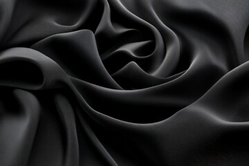 Fototapeta premium A black fabric with a shiny texture