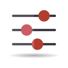 Equalizer vector icon. Music sound wave symbol