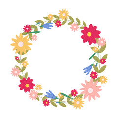 Easter-themed illustrations with balloons, rabbits, eggs, and flowers