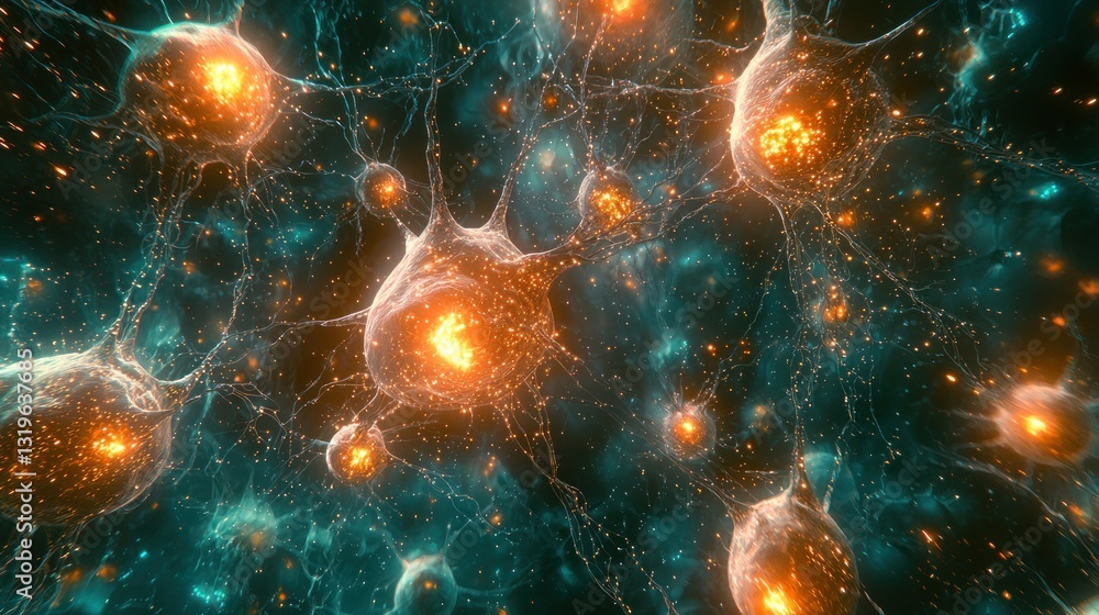 Poster neural network: a microscopic universe of interconnected neurons