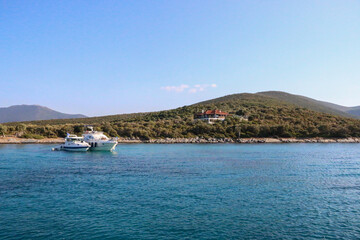 Boats in the bay - Pelion peninsula